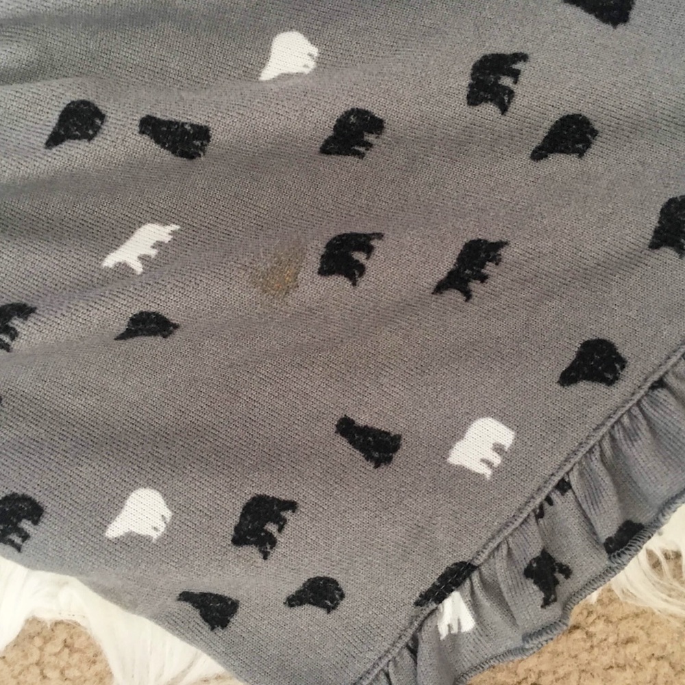 Xhiliration Grey Bear Print Womens Pajama Shorts - Picture 5 of 5